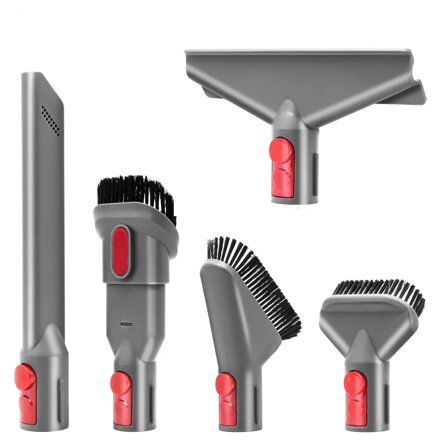 Dyson tartozékkészlet V7/V8/V10/V11/V15 modellekhez – fúvókák és kefék, 5 db