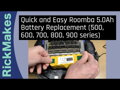 iRobot Roomba Akkumulátor 500 600 700 800 900, 3500mAh